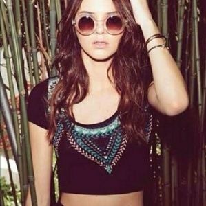 Kendall & Kylie Tribal Crop Top